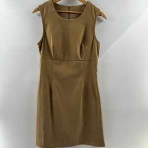 Vintage Light Brown Sheath Dress – Size 8 (NWT, Made in USA)